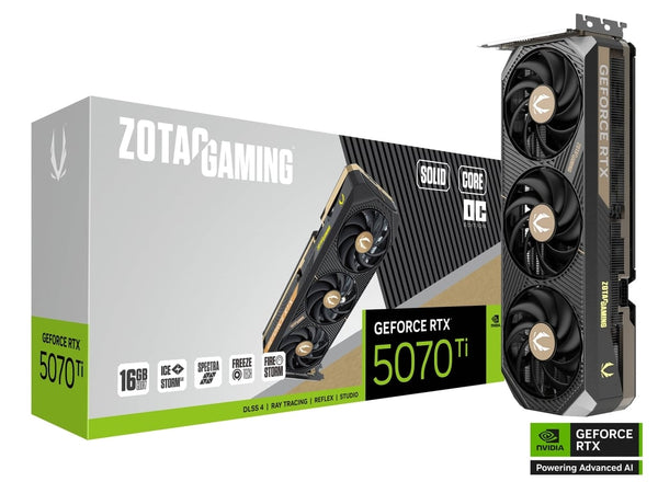 (預訂) Zotac GAMING RTX 5070 TI SOLID OC 16GB GDDR7 ZT-B50710J-10P