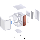 JONSBO TK-0 White 白色 曲面玻璃全景 ITX Case