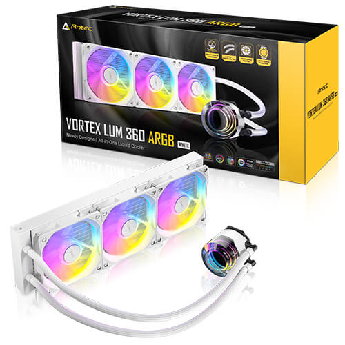 ANTEC VORTEX LUM 360 ARGB White 白色 360mm Liquid CPU Cooler
