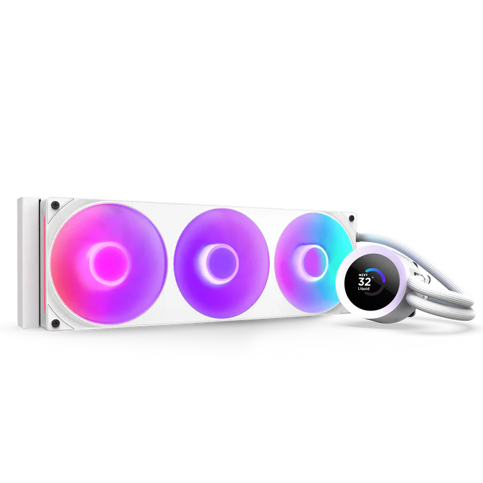 NZXT Kraken Plus 360 RGB V2 White 白色 360mm Liquid CPU Cooler RL-KR360-W2