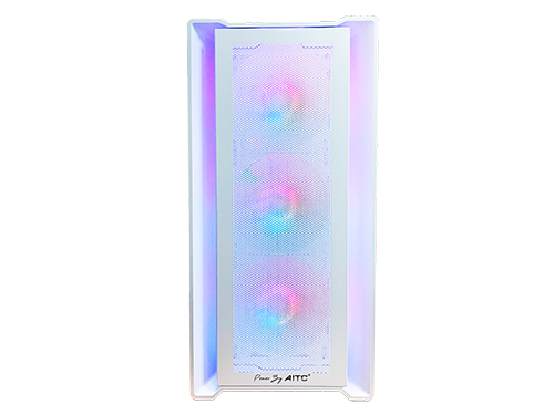 AITC Kingsman Gaming CuBic White 白色Tempered Glass Micro-ATX Case