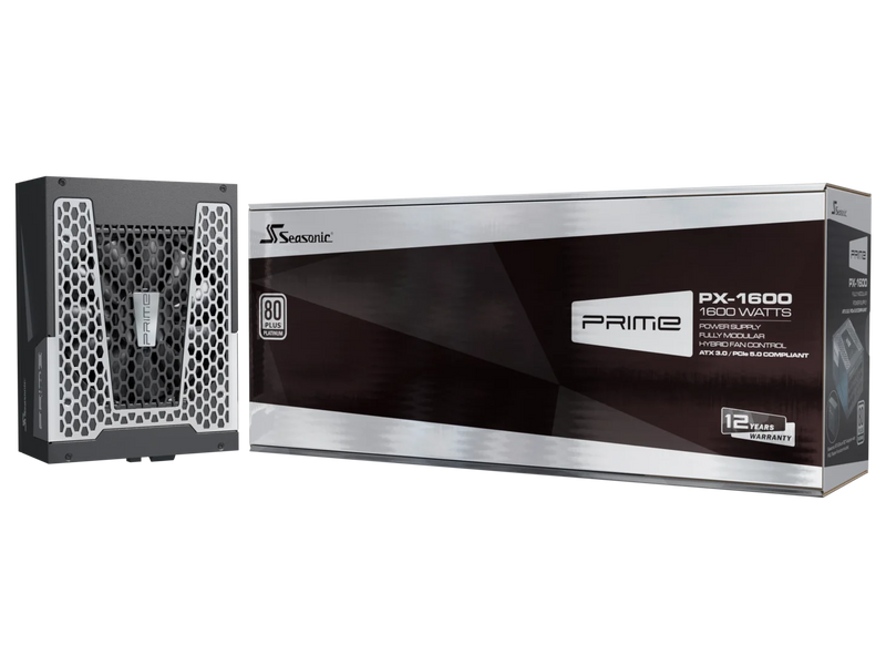 Seasonic 1600W PRIME PX-1600 ATX3 (PCIe5.1) 80Plus Platinum Full Modular Power Supply