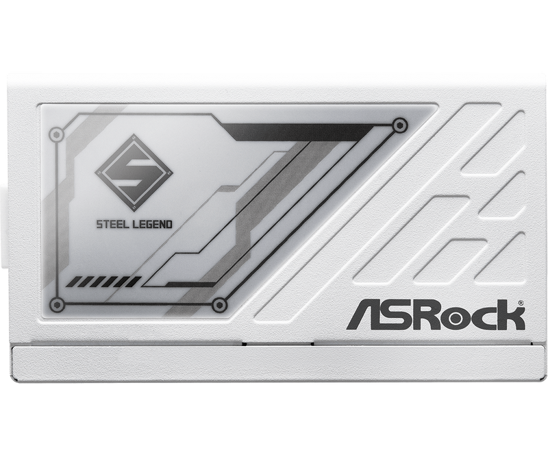 ASRock Steel Legend 1000W 80Plus Gold 白色 ATX3.1 PCIe5.1 Power Supply (AS-PS-SL-1000G-WH)