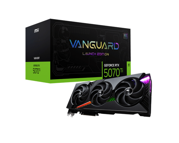 (少量現貨) MSI GeForce RTX 5070 Ti VANGUARD SOC LAUNCH EDITION 16GB GDDR7 (DI-N507TV1)