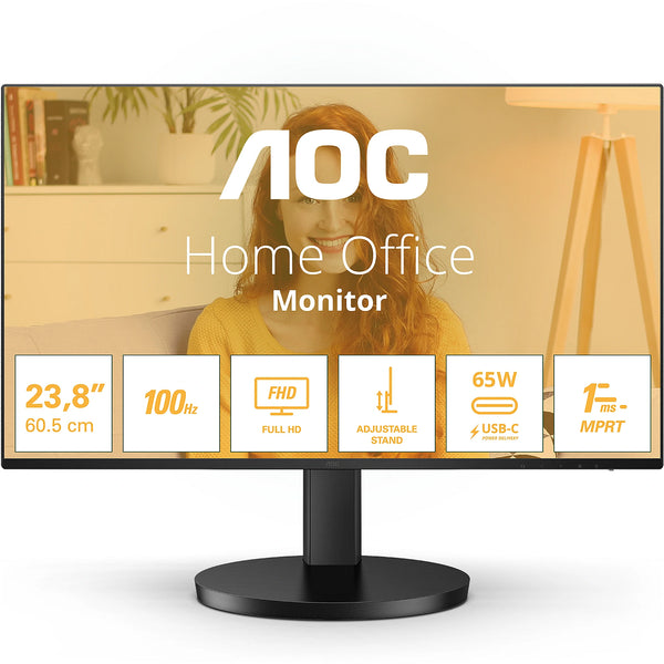 AOC 23.8" 24B3CF2 100Hz FHD IPS (16:9) 顯示器