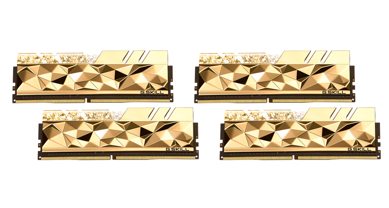 G.SKILL 32GB Kit (4x8GB) Trident Z Royal Elite Gold F4-3600C16Q-32GTEGC RGB DDR4 3600MHz Memory