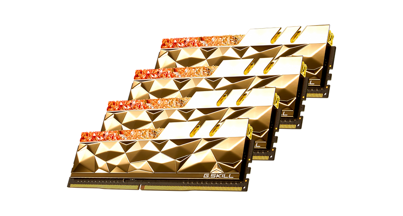 G.SKILL 32GB Kit (4x8GB) Trident Z Royal Elite Gold F4-3600C16Q-32GTEGC RGB DDR4 3600MHz Memory