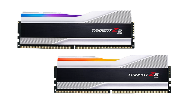 G.SKILL 32GB Kit (2x16GB) Trident Z5 RGB Silver F5-6000J3238F16GX2-TZ5RS DDR5 6000MHz Memory