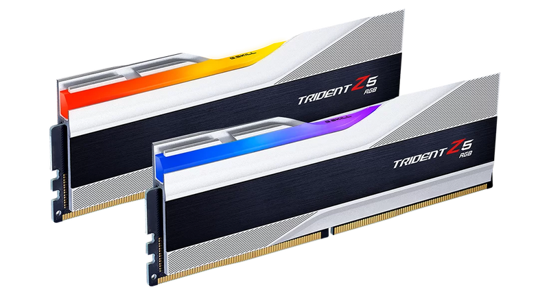 G.SKILL 32GB Kit (2x16GB) Trident Z5 RGB Silver F5-6000J3238F16GX2-TZ5RS DDR5 6000MHz Memory