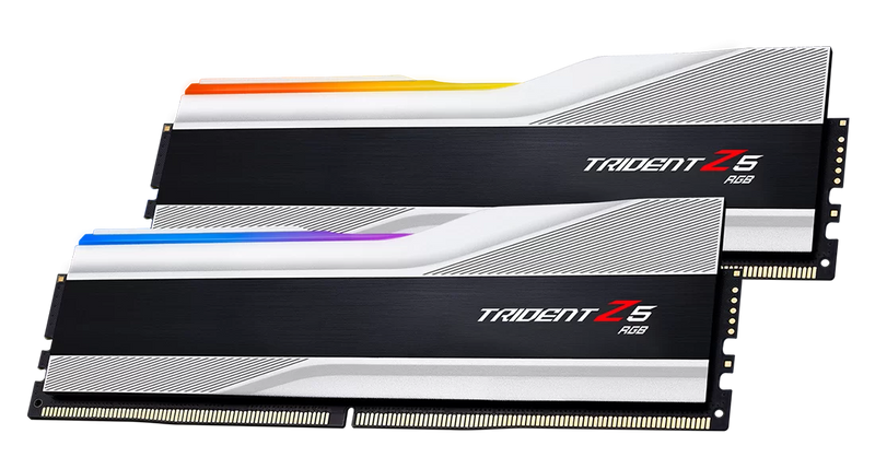 G.SKILL 32GB Kit (2x16GB) Trident Z5 RGB Silver F5-6000J3238F16GX2-TZ5RS DDR5 6000MHz Memory