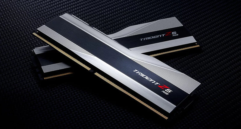 G.SKILL 32GB Kit (2x16GB) Trident Z5 RGB Silver F5-6000J3238F16GX2-TZ5RS DDR5 6000MHz Memory
