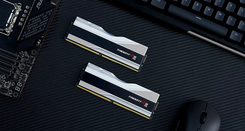 G.SKILL 32GB Kit (2x16GB) Trident Z5 RGB Silver F5-6000J3040F16GX2-TZ5RS DDR5 6000MHz Memory