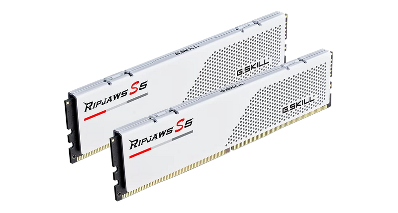 G.SKILL 32GB Kit (2x16GB) Ripjaws S5 White F5-5600J3636C16GX2-RS5W DDR5 5600MHz Memory