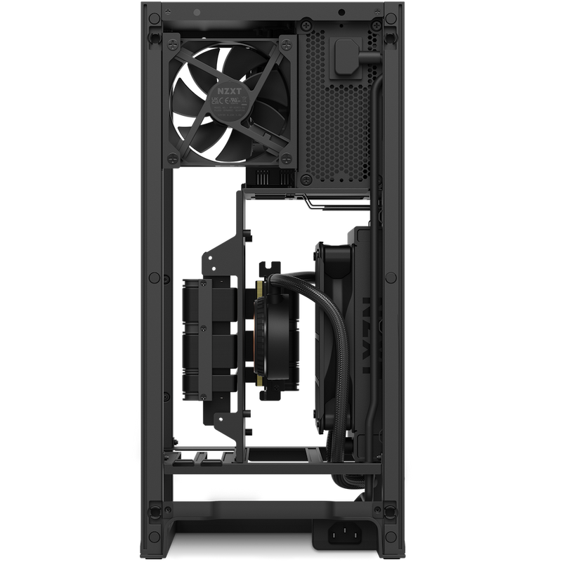 NZXT H1 V2 Matte Black 啞光黑色 內置 140mm 水冷, 750W 電源 & Riser Card Mini-ITX Case CS-H11BB-UK