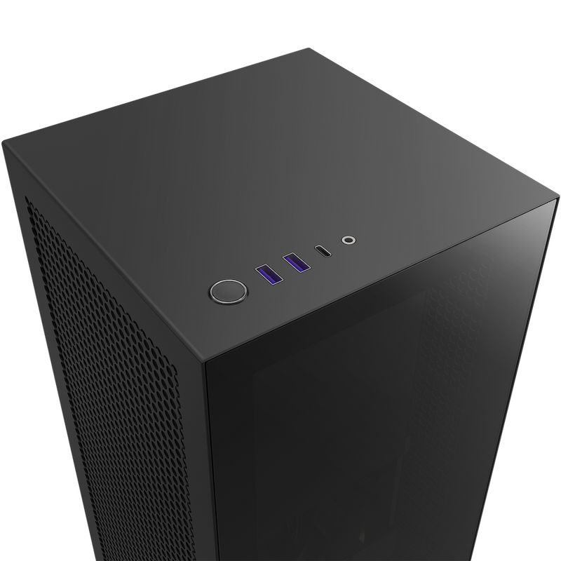 NZXT H1 V2 Matte Black 啞光黑色 內置 140mm 水冷, 750W 電源 & Riser Card Mini-ITX Case CS-H11BB-UK