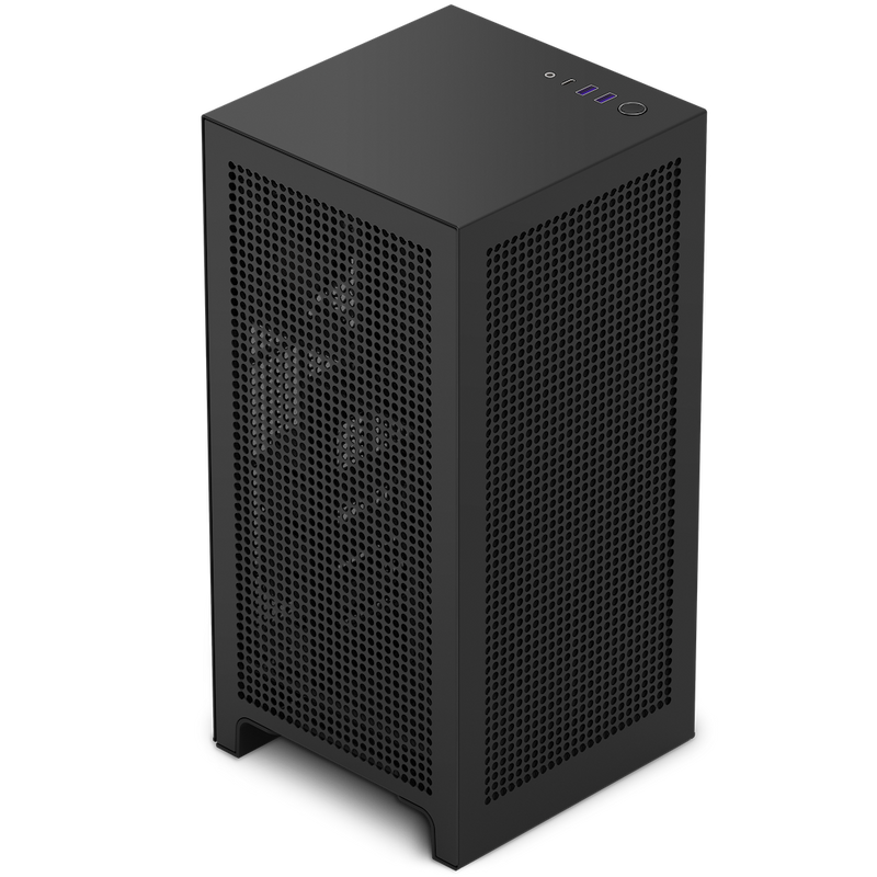 NZXT H1 V2 Matte Black 啞光黑色 內置 140mm 水冷, 750W 電源 & Riser Card Mini-ITX Case CS-H11BB-UK
