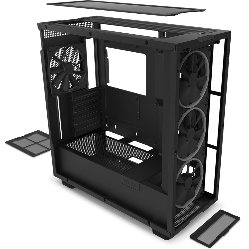 NZXT H7 ELITE BLACK ARGB Mid-Tower Case (CM-H71EB-01)