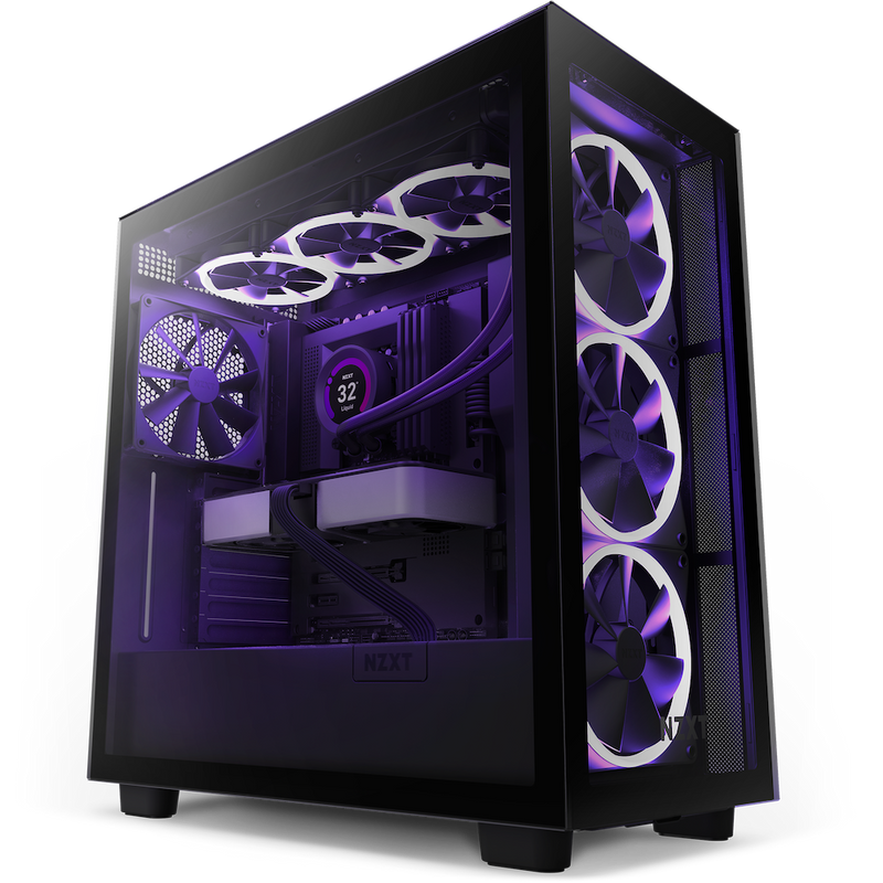 NZXT H7 ELITE BLACK ARGB Mid-Tower Case (CM-H71EB-01)