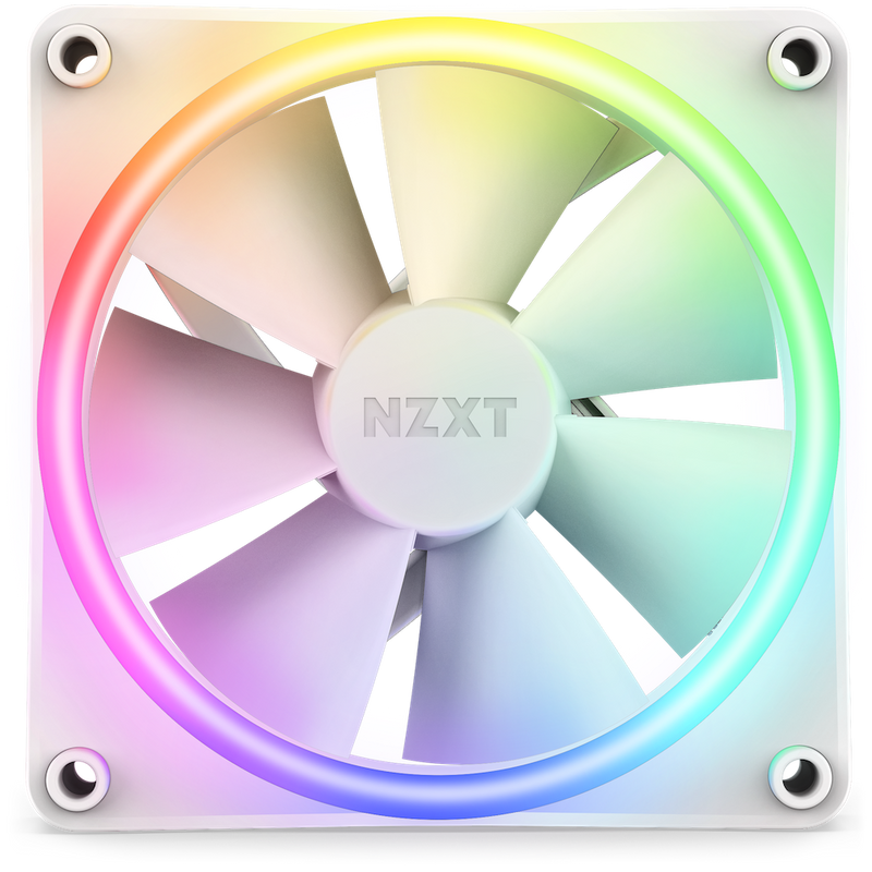 NZXT F120 RGB DUO WHITE White 12cm Case Fan RF-D12SF-W1