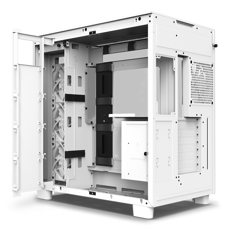 NZXT H9 FLOW Matte White 啞光白色 Tempered Glass ATX Case CM-H91FW-01