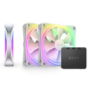 NZXT F120 RGB DUO Triple Pack WHITE 白色 3xFan Kit with RGB Controller 三風扇組合附控制器 12cm Case Fan RF-D12TF-W1