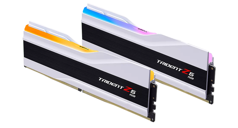 G.SKILL 64GB Kit (2x32GB) Trident Z5 RGB White F5-6400J3239G32GX2-TZ5RW DDR5 6400MHz Memory