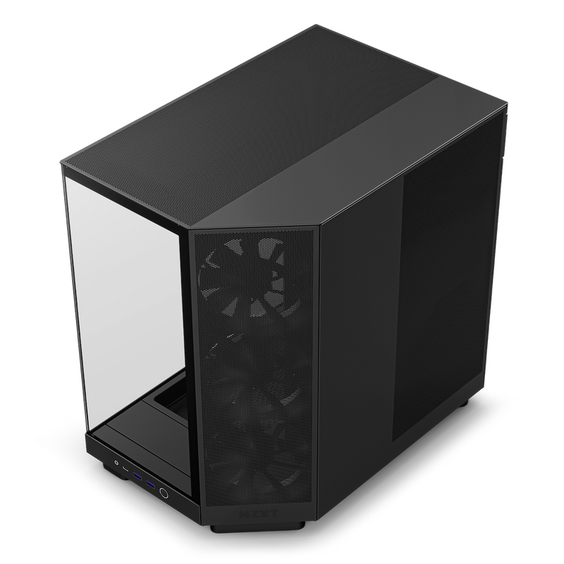 NZXT H6 Flow Compact Dual-Chamber Mid-Tower Airflow Case (Matte Black) CC-H61FB-01
