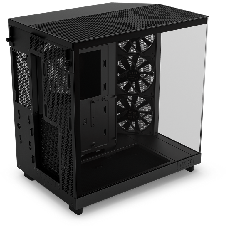 NZXT H6 Flow Compact Dual-Chamber Mid-Tower Airflow Case (Matte Black) CC-H61FB-01