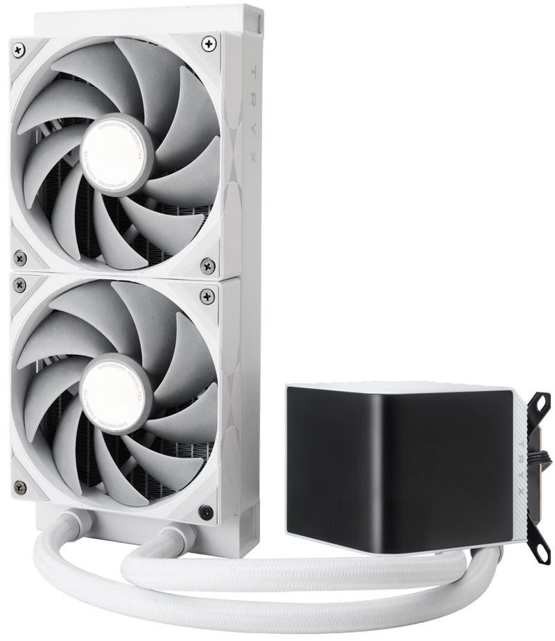[Promotion] TRYX PANORAMA 240 White White 240mm L-shaped AMOLED Screen Liquid CPU Cooler TH-TPAN24M 