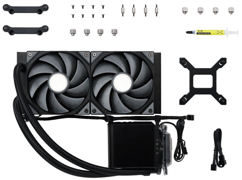 [Promotion] TRYX PANORAMA 240 Black Black 240mm L-shaped AMOLED Screen Liquid CPU Cooler TH-TPAN24 