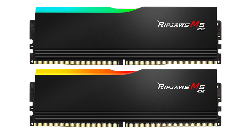 G.SKILL 32GB Kit (2x16GB) Ripjaws M5 RGB Black 黑色 F5-6000J3040F16GX2-RM5RK DDR5 6000MHz CL30 Memory