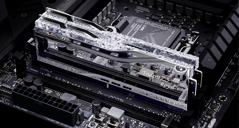 G.SKILL 96GB Kit (2x48GB) Trident Z5 ROYAL RGB Silver F5-6400J3239F48GX2-TR5S DDR5 6400MHz Memory 