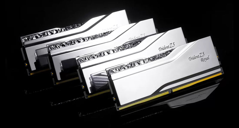G.SKILL 96GB Kit (2x48GB) Trident Z5 ROYAL RGB Silver F5-6400J3239F48GX2-TR5S DDR5 6400MHz Memory 