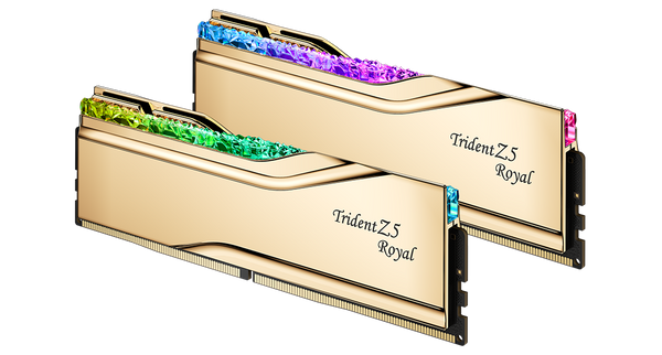 G.SKILL 48GB Kit (2x24GB) Trident Z5 ROYAL RGB Gold F5-7200J3646F24GX2-TR5G DDR5 7200MHz Memory 