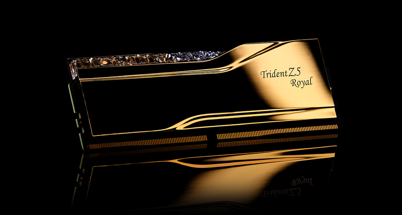 G.SKILL 48GB Kit (2x24GB) Trident Z5 ROYAL RGB Gold 金色 F5 G.SKILL 48GB Kit (2x24GB) Trident Z5 ROYAL RGB Gold 金色 F5