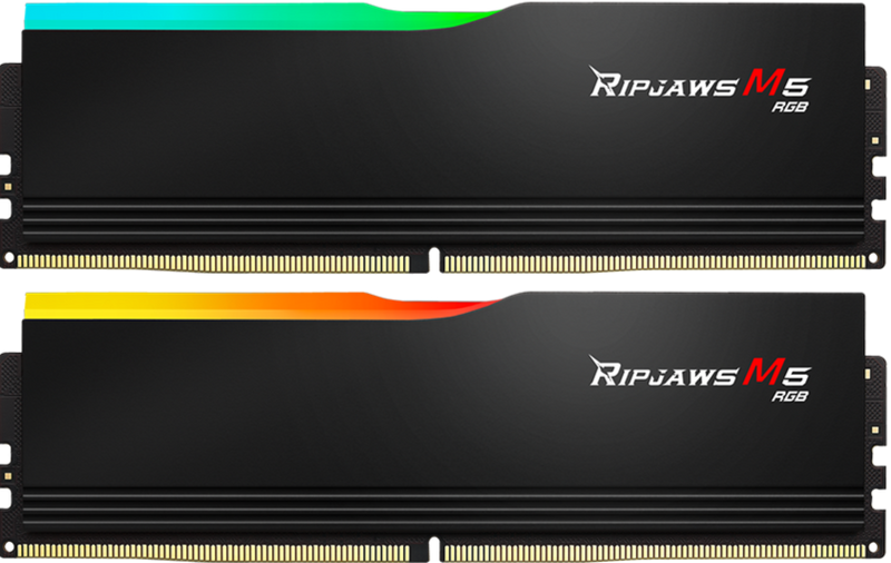 G.SKILL 32GB Kit (2x16GB) Ripjaws M5 RGB Black 黑色 F5-6400J3648F16GX2-RM5RK DDR5 6400MHz Memory