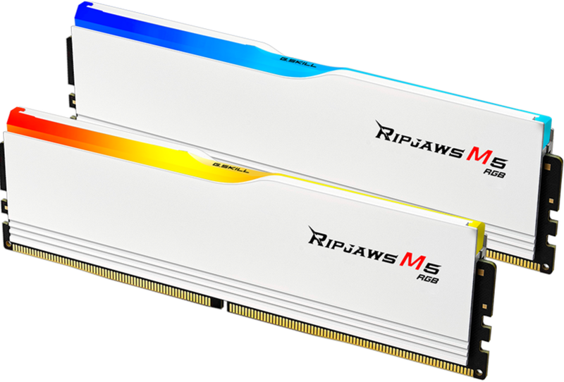 G.SKILL 32GB Kit (2x16GB) Ripjaws M5 RGB White 白色 F5-6400J3648F16GX2-RM5RW DDR5 6400MHz Memory
