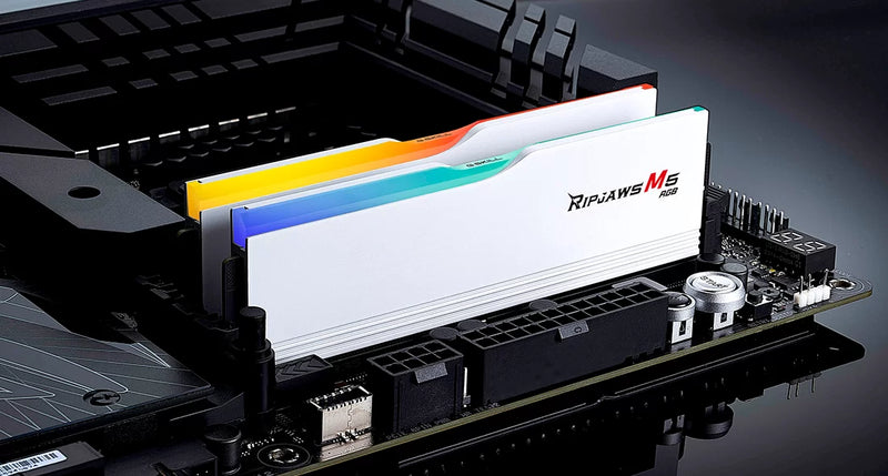 G.SKILL 32GB Kit (2x16GB) Ripjaws M5 RGB White 白色 F5-6000J3636F16GX2-RM5RW DDR5 6000MHz Memory