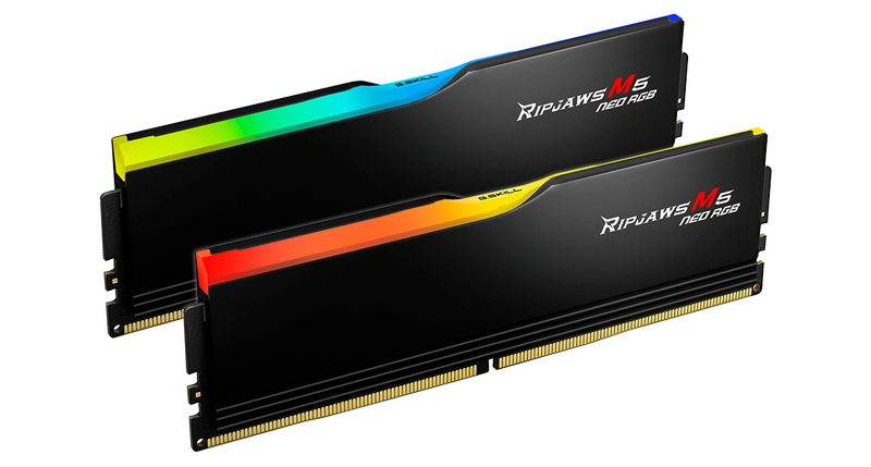 G.SKILL 32GB Kit (2x16GB) Ripjaws M5 Neo RGB Black 黑色 F5-6000J3636F16GX2-RM5NRK DDR5 6000MHz Memory (AMD EXPO)