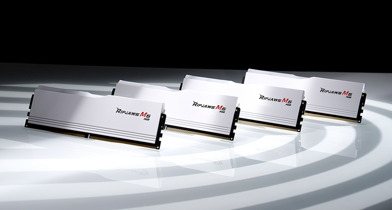 G.SKILL 32GB Kit (2x16GB) Ripjaws M5 RGB White 白色 F5-6000J2836G16GX2-RM5RW DDR5 6000MHz CL28 Memory