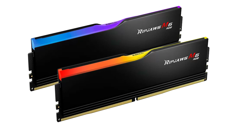 G.SKILL 32GB Kit (2x16GB) Ripjaws M5 RGB Black 黑色 F5-6000J2836G16GX2-RM5RK DDR5 6000MHz CL28 Memory