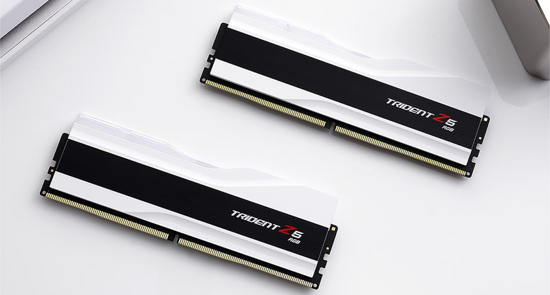G.SKILL 64GB Kit (2x32GB) Trident Z5 RGB White 白色 F5-6000J2836G32GX2-TZ5RW DDR5 6000MHz CL28 Memory