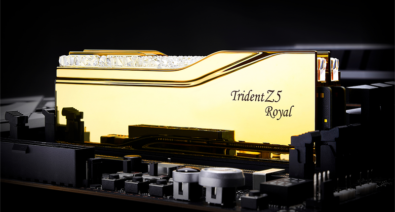 G.SKILL 64GB Kit (2x32GB) Trident Z5 ROYAL RGB Gold 金色 F5-6000J2836G32GX2-TR5G DDR5 6000MHz CL28 Memory