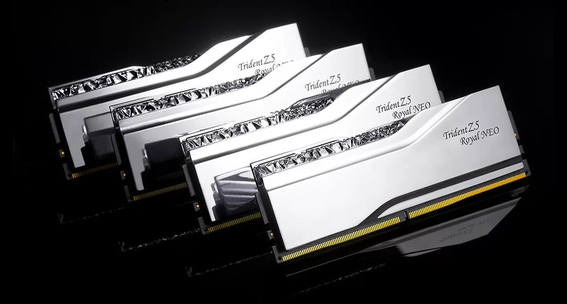 G.SKILL 96GB Kit (2x48GB) Trident Z5 ROYAL Neo RGB Silver 銀色 F5-6000J2836F48GX2-TR5NS DDR5 6000MHz CL28 Memory (AMD EXPO)