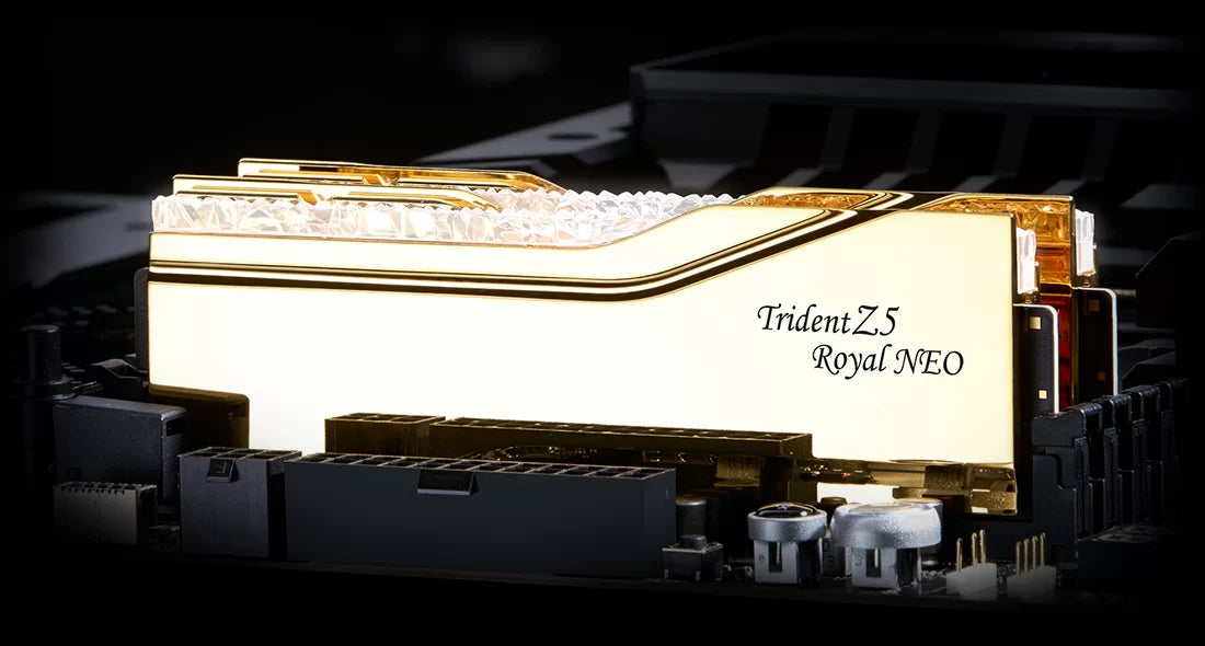 G.SKILL 48GB Kit (2x24GB) Trident Z5 ROYAL Neo RGB Gold 金色F5