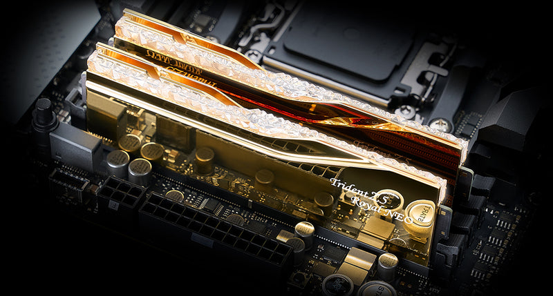 G.SKILL 48GB Kit (2x24GB) Trident Z5 ROYAL Neo RGB Gold 金色 F5-6000J2836F24GX2-TR5NG DDR5 6000MHz CL28 Memory (AMD EXPO)