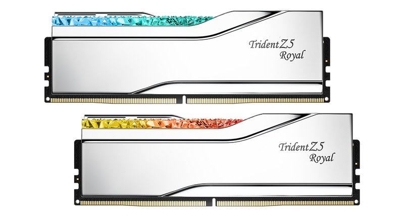 G.SKILL 64GB Kit (2x32GB) Trident Z5 ROYAL RGB Silver 銀色 F5-6000J2836G32GX2-TR5S DDR5 6000MHz CL28 Memory