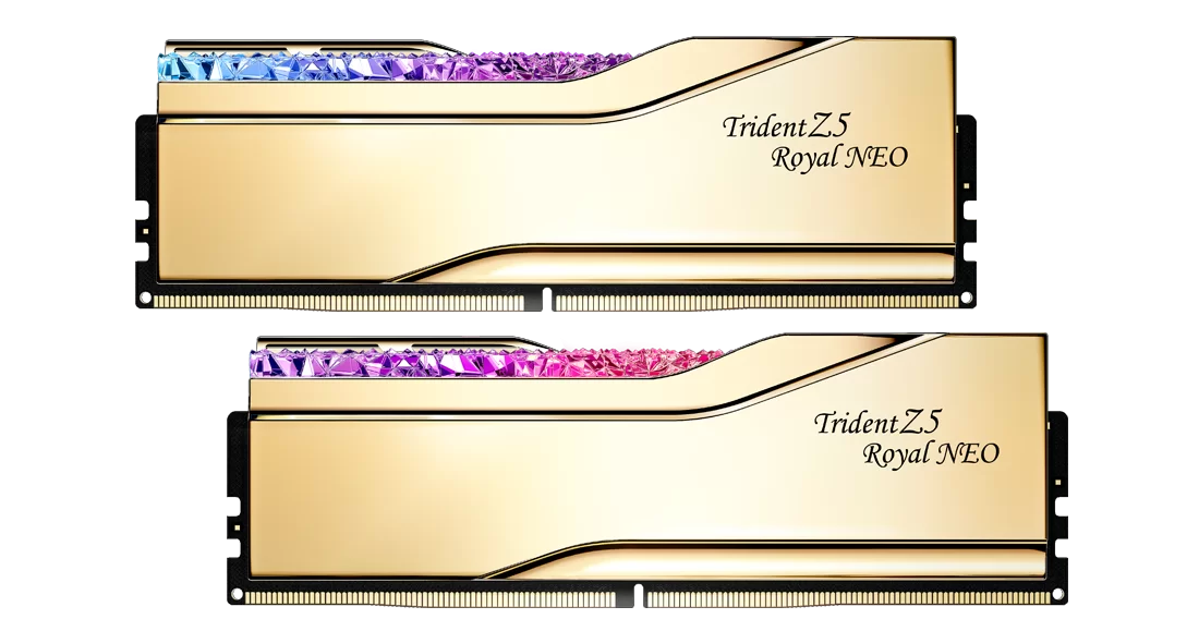 G.SKILL 32GB Kit (2x16GB) Trident Z5 ROYAL Neo RGB Gold 金色 F5