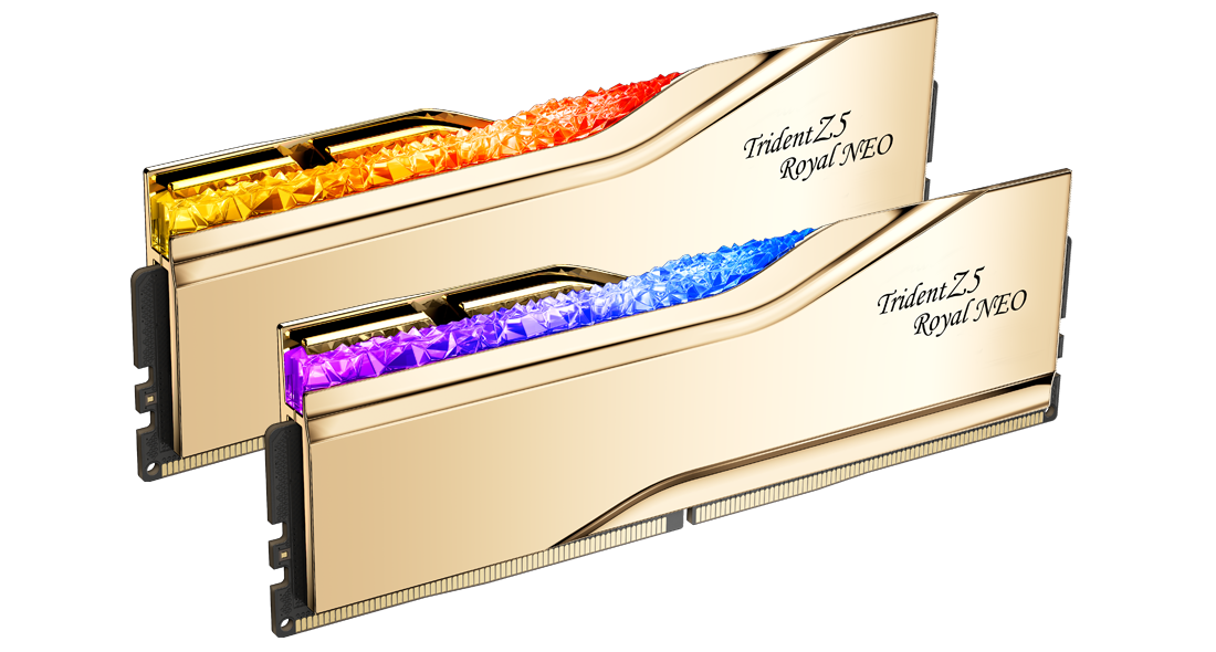 G.SKILL 32GB Kit (2x16GB) Trident Z5 ROYAL Neo RGB Gold 金色F5