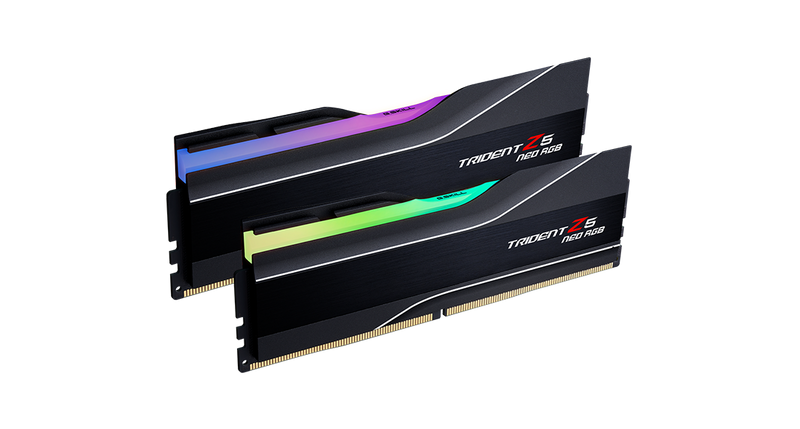 G.SKILL 48GB Kit (2x24GB) Trident Z5 Neo RGB Black 黑色 F5-6000J2636H24GX2-TZ5NR DDR5 6000MHz CL26 Memory (AMD EXPO)